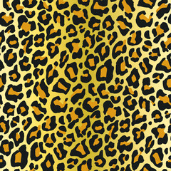 Seamless vector leopard pattern.  Trendy stylish wild gepard, leopard print. Animal print background for fabric, textile, design, advertising banner.