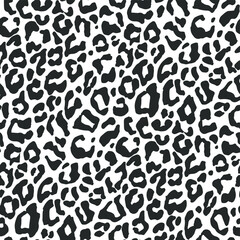 Seamless vector leopard pattern.  Trendy stylish wild gepard, leopard print. Animal print background for fabric, textile, design, advertising banner.