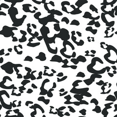 Seamless vector leopard pattern.  Trendy stylish wild gepard, leopard print. Animal print background for fabric, textile, design, advertising banner.