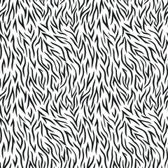Seamless vector zebra pattern. Trendy stylish wild stripes print. Animal print background for fabric, textile, design, advertising banner etc.