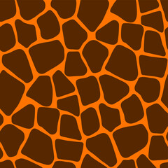 Obraz premium Seamless vector giraffe pattern. Trendy stylish wild spots print. Animal print background for fabric, textile, design, advertising banner etc.