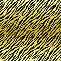 Seamless vector zebra pattern. Trendy stylish wild stripes print. Animal print background for fabric, textile, design, advertising banner etc.