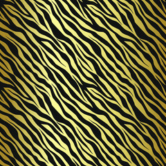 Seamless vector zebra pattern. Trendy stylish wild stripes print. Animal print background for fabric, textile, design, advertising banner etc.