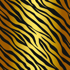 Seamless vector zebra pattern. Trendy stylish wild stripes print. Animal print background for fabric, textile, design, advertising banner etc.