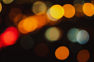 Colorful bokeh light background