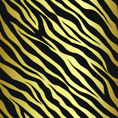 Seamless vector zebra pattern. Trendy stylish wild stripes print. Animal print background for fabric, textile, design, advertising banner etc.
