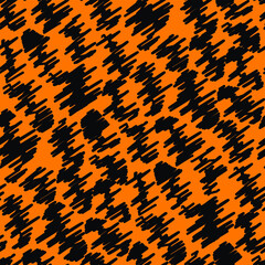 Seamless vector zebra pattern. Trendy stylish wild stripes print. Animal print background for fabric, textile, design, advertising banner etc.