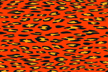 Seamless vector leopard pattern. Trendy stylish wild gepard, leopard print. Animal print background for fabric, textile, design, advertising banner.