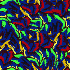 Seamless abstract colorful urban pattern