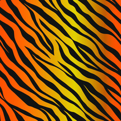 Seamless vector zebra pattern. Trendy stylish wild stripes print. Animal print background for fabric, textile, design, advertising banner etc.