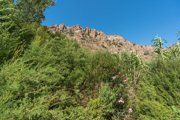 Mountainous landscape of Sierra Nevada in southern Spain