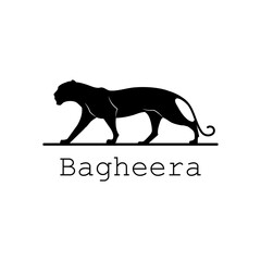 black panther vector logo for decoration and design