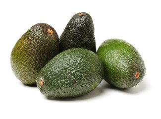 Avocado on a white background