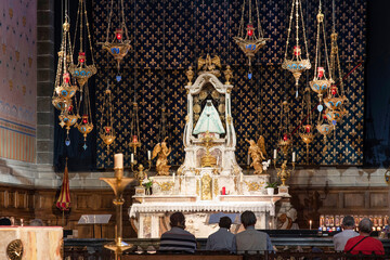 church in the town of Le Puy en Velay in Auvergne in France