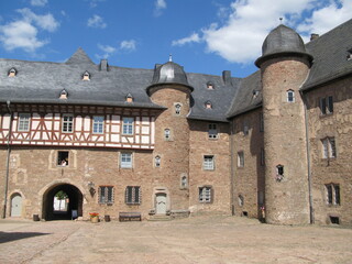 Schloss in der Grimmstadt Steinau an der Straße in Hessen