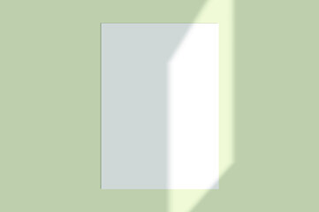 Vector shadow overlay effect. Transparent soft light and shadows from window.  Mockup of transparent window shadow and natural lightning. 10 eps mesh.