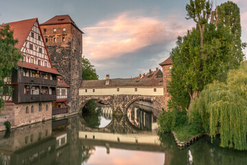 Obraz premium Bridge of Nuremberg, Germany