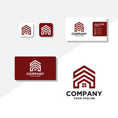 building concept logo design business card vector