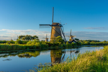 Windmills of Kinderdijk in the Netherlands