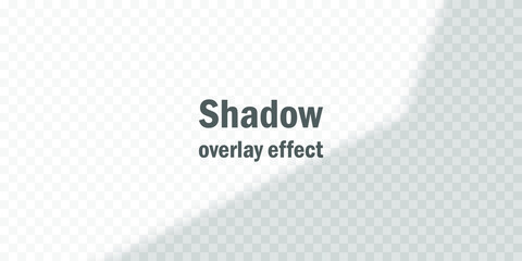 Vector shadow overlay effect. Transparent soft light and shadows from window.  Mockup of transparent window shadow and natural lightning. 10 eps mesh.