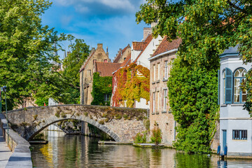 Naklejka premium The city of Bruges in Belgium