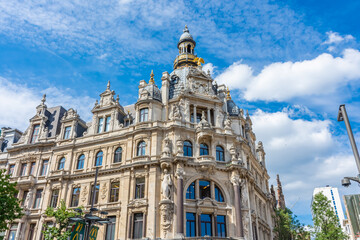 Fototapeta premium Historic Center of Antwerp in Belgium