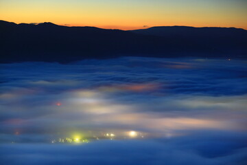 Fototapeta na wymiar 高清水展望台からの雲海