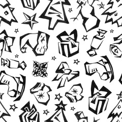 New year seamless pattern.