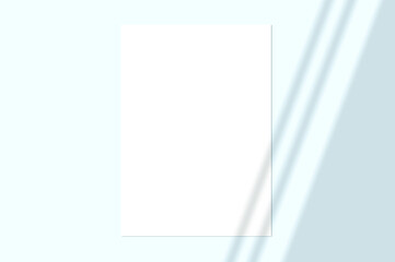 Vector shadow overlay effect. Transparent soft light and shadows from window.  Mockup of transparent window shadow and natural lightning. 10 eps mesh.