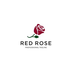 red rose logo vector icon flower download