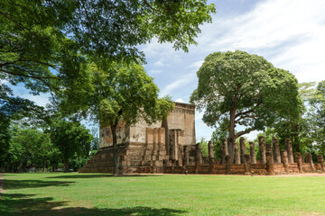 Fototapeta na wymiar Wat Si Chum in Sukhothai Historical Park Ancient Temples of Thailand