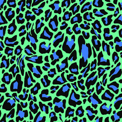 Seamless vector leopard pattern. Trendy stylish wild gepard, leopard print. Animal print background for fabric, textile, design, advertising banner.