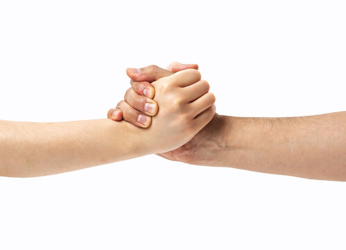 Two hands reaching toward each other. Helping concept.