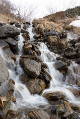 Waterfall in the Spanish Pyrenees, Catalonia, Spain