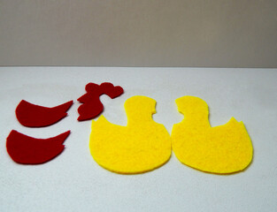felt toy chicken