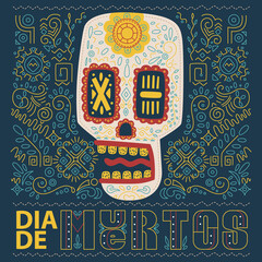 Day Of The Dead Dia De Los Muertos Skull