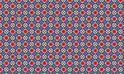 red and blue fabric