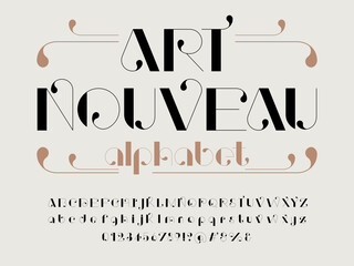 Vector of stylized modern art alphabet design © FotoGraphic