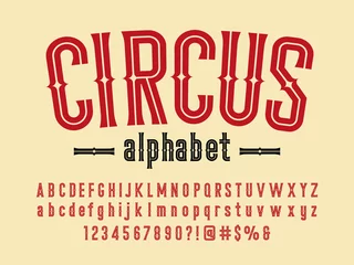  Stylish vintage styled alphabet design with uppercase, lowercase, numbers and symbols © FotoGraphic