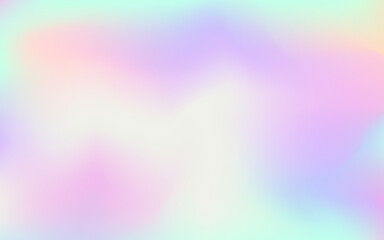 Abstract pastel rainbow gradient background wallpaper. Holographic Vector EPS10 illustration.