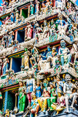 Sri Mariamman Temple, located in Chinatown district in Singapore