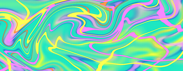 Bright lines, mix of colors, holographic background, trendy colorful texture in pastel neon color. For your creative project, design a cover, book, print, gift card.