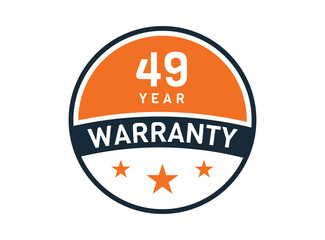 49 year warranty, 49 years warranty badge