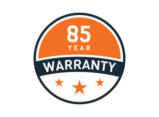 85 year warranty, 85 years warranty badge