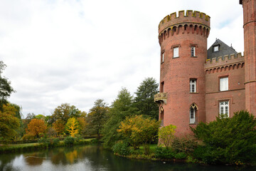 Fototapeta na wymiar Bedburg-Hau Schloss Moyland in der Nähe von Kleve, Deutschland