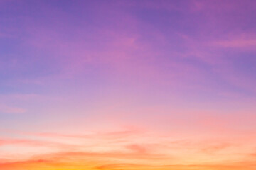 sunset in the sky background 