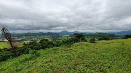 landscape with clouds