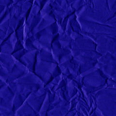 Obraz premium Blue and violet torn paper collage close-up. Texture made from various paper and cardboard parts. Damaged old paper background. Vintage blank wallpaper. Material design backdrop.