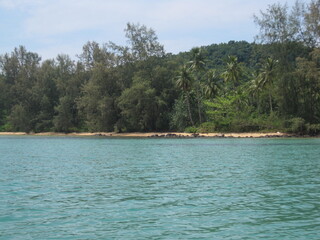 The stunning beaches, islands and turquoise ocean outside of Sihanoukville (Kampong Som) in Cambodia, Asia