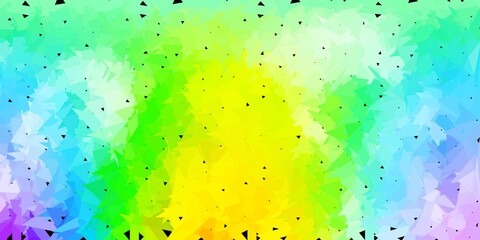 Light multicolor vector polygonal backdrop.